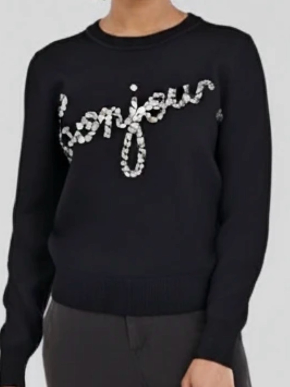 This is a black Karl Lagerfeld Paris apparel item in size Medium
